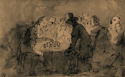 The Chess Players by Thomas Rowlandson